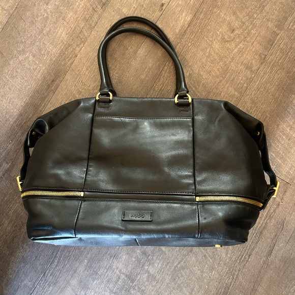 HOBO Black Fast Track Lane Satchel Bag - Picture 2 of 11